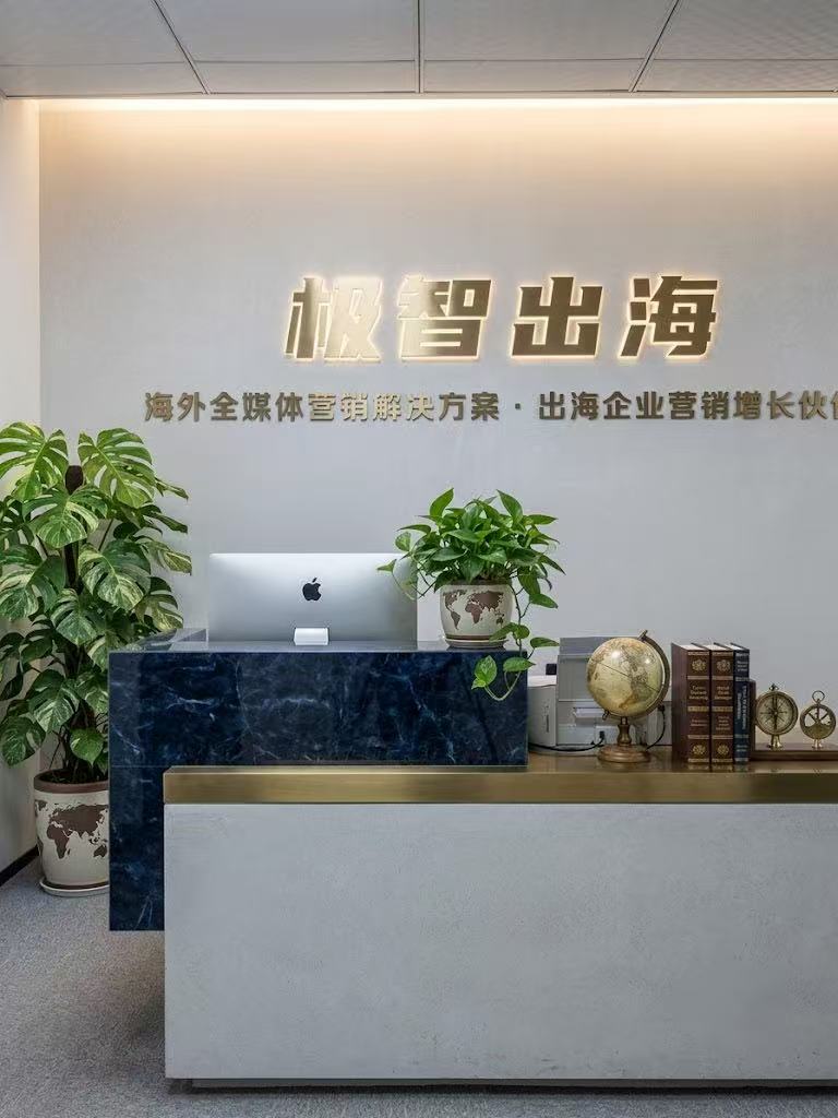 极智观澜公司前台形象墙