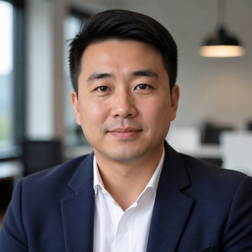 Cross-border e-commerce marketing director portrait